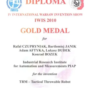 TRM – 2010 Zloty Medal Warsaw Invention Show